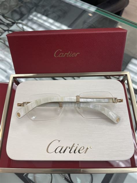 white cartier glasses for cheap|white buffs cartier glasses.